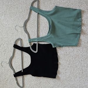 NWOT Set of 2 Old Navy Ribbed Cropped Tank Top S